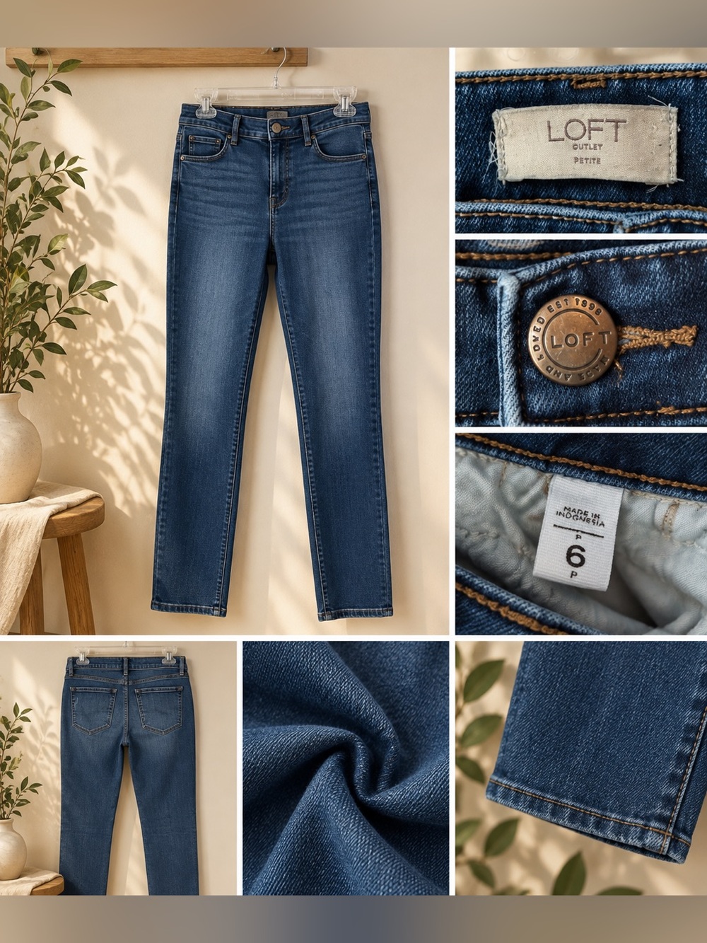 LOFT Curvy Petite Skinny Jeans – Size 6P